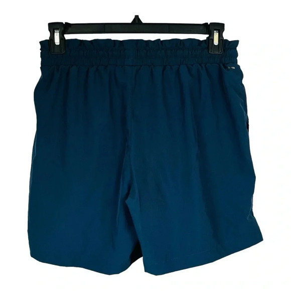Mondetta Moisture Wicking Paper Bag Waist Shorts Pockets Blue Women Size‎ Medium - Picture 6 of 10